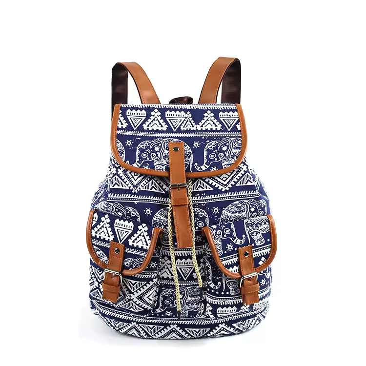 Sac a dos vintage elephant bleu