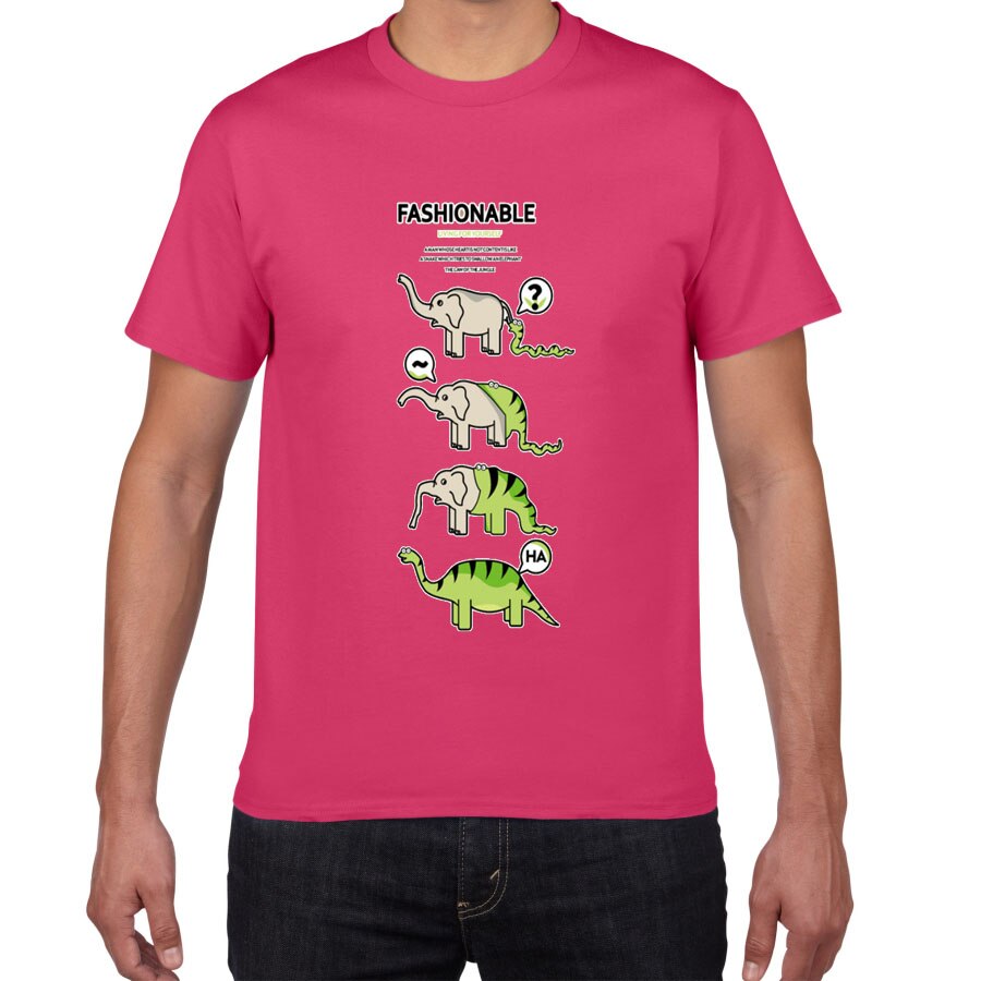 T-shirt Serpent + éléphant = dinosaure