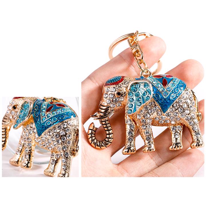 Détails du porte-clefs éléphant indien