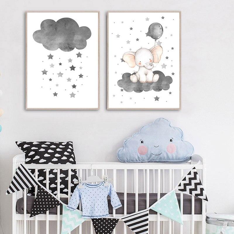 Toile elephant pour bebe