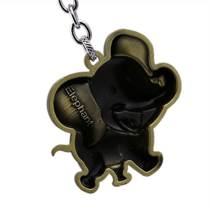 Porte-clef elephant cartoon vue arriere