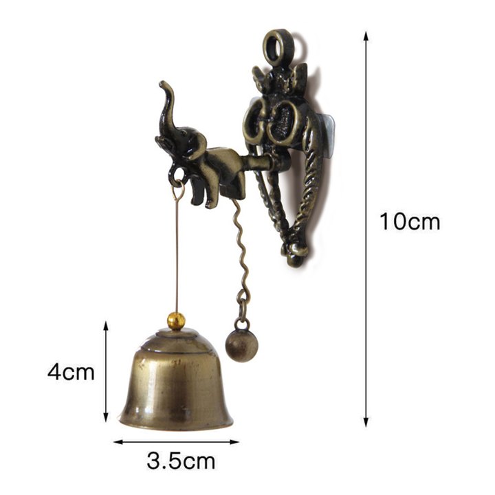 Dimensions de la clochette elephant vintage