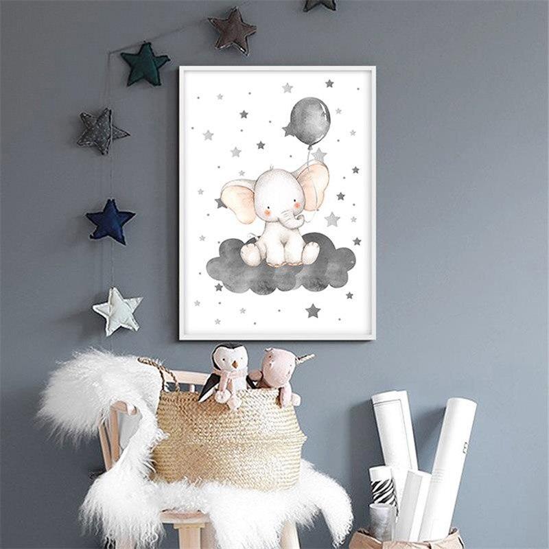 Peinture a l'eau elephant bebe
