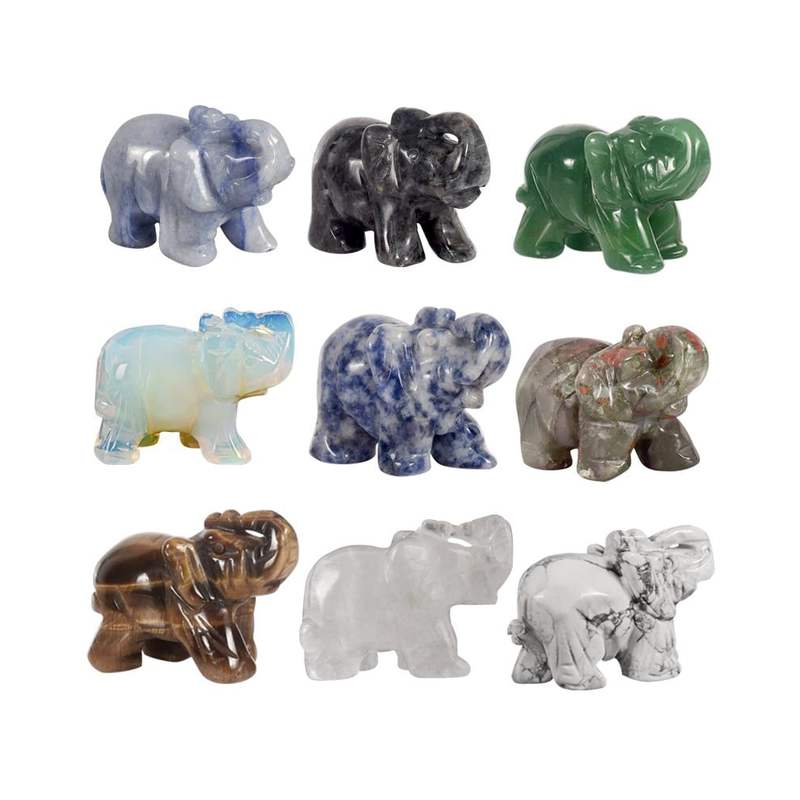 Collection de statuettes éléphants