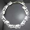 Collier troupeaux d'elephants d'Afrique