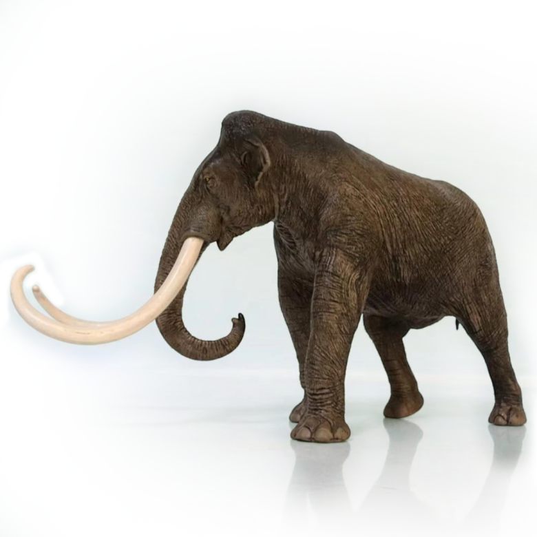Figurine décorative inspirée du Mammouth de Colomb, évoquant la puissance des géants préhistoriques