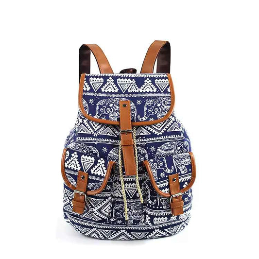 Sac a dos vintage elephant bleu