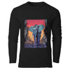 T shirt manches longues éléphant cyberpunk noir - Style unique pour une allure inimitable.