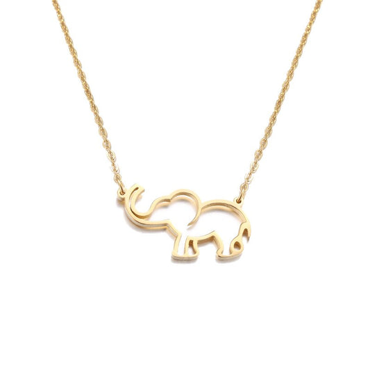 Collier inox elephant