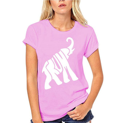 T-shirt Donald Trump elephant couleur rose - femmes
