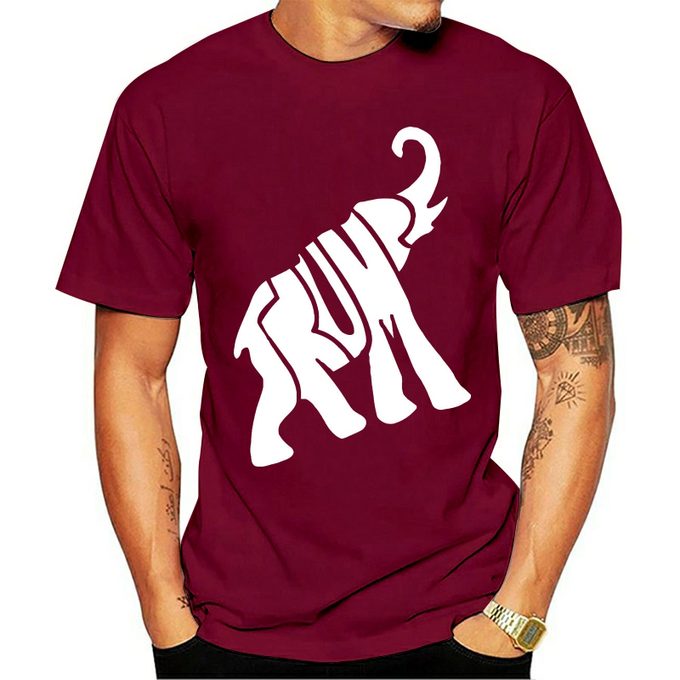 T-shirt Donald Trump elephant couleur rouge - hommes