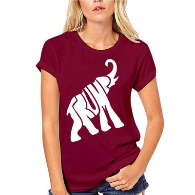 T-shirt Donald Trump elephant couleur rouge - femmes