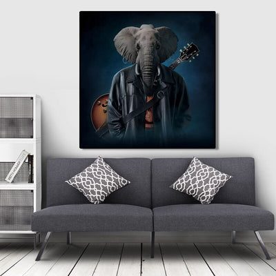 Tableau elephant rockeur