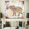 Peinture moderne elephant africain
