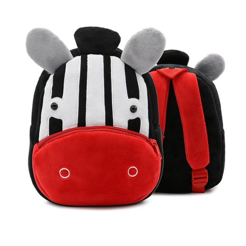 Cartable zebre peluche