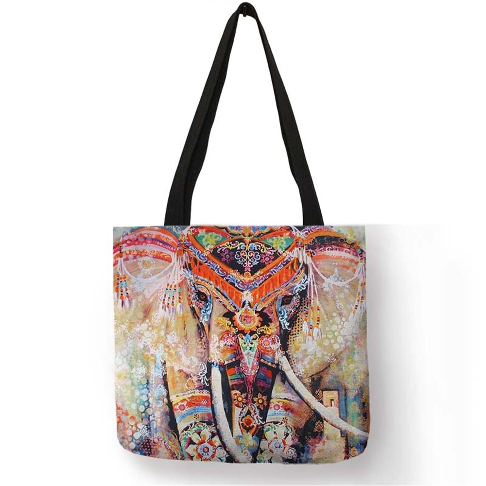 Tete elephant mandala contemporain