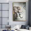 Peinture éléphant indien dans un intérieur moderne