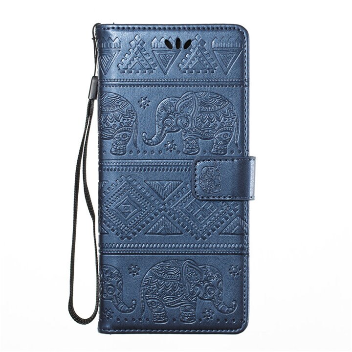 Etui de protection Samsung elephant mandala bleu