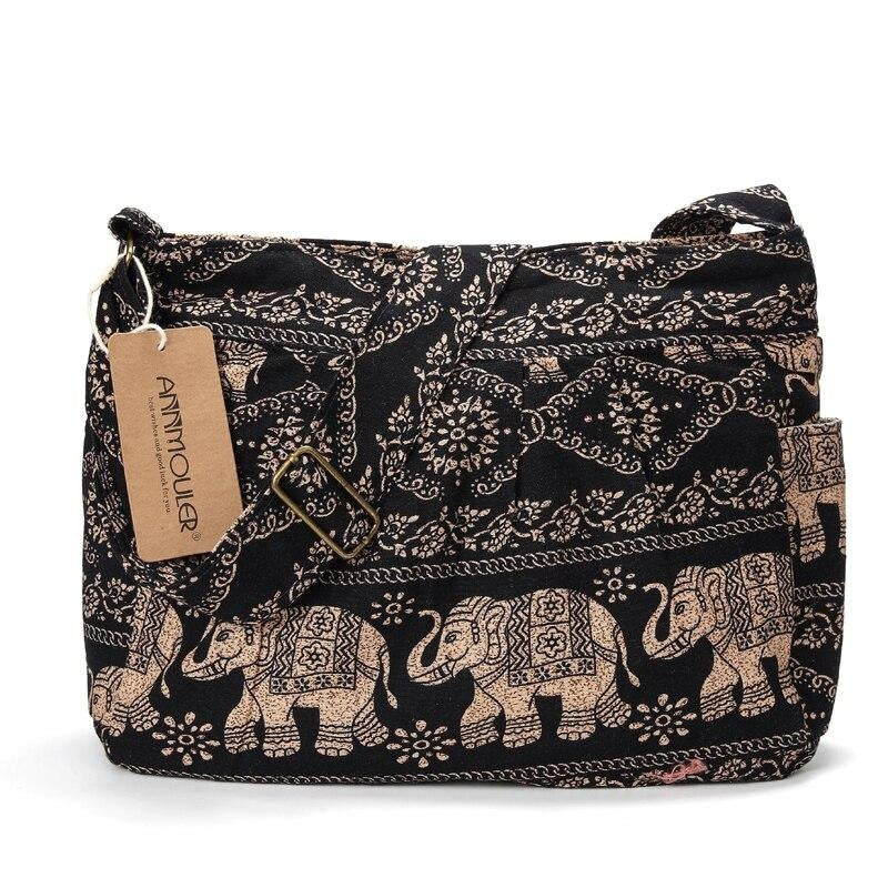 Sac besace elephant noir