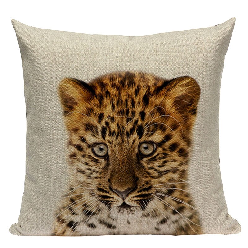 Housse de coussin tigreau