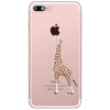 Coque iPhone girafe qui mange la pomme Apple
