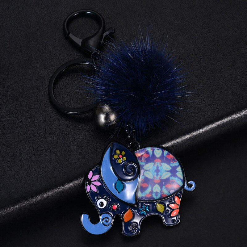 Porte-cle elephant tres tendance