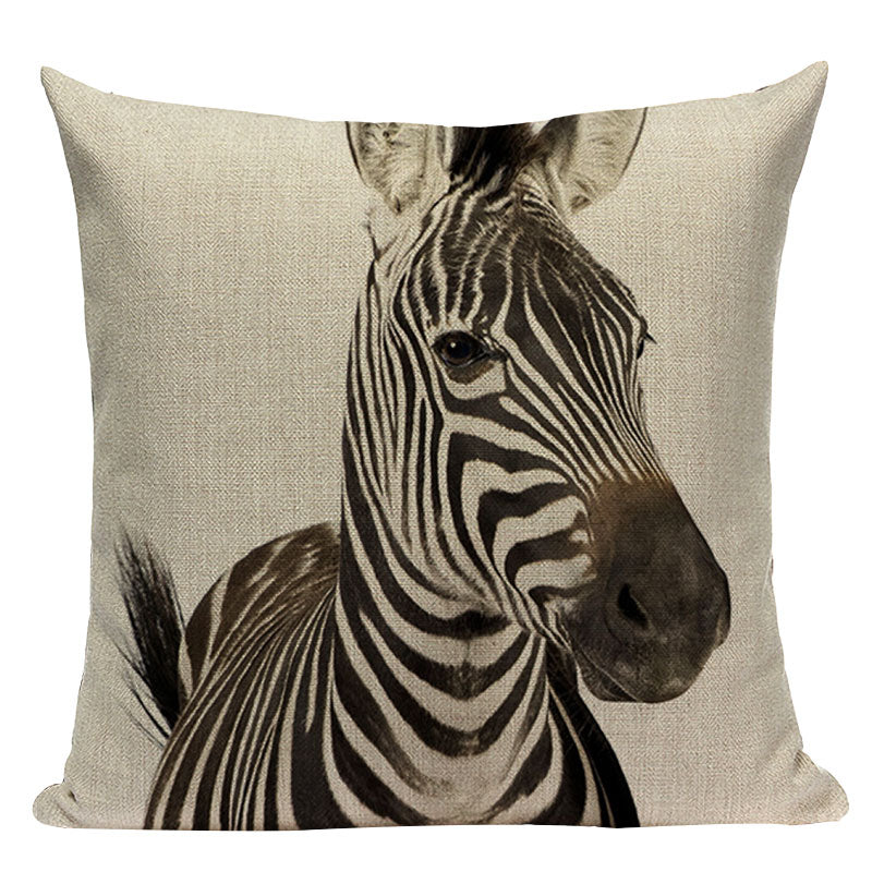 Housse de coussin zebre