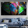 Toile elephant couleurs