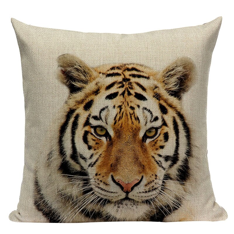 Housse de coussin tigre