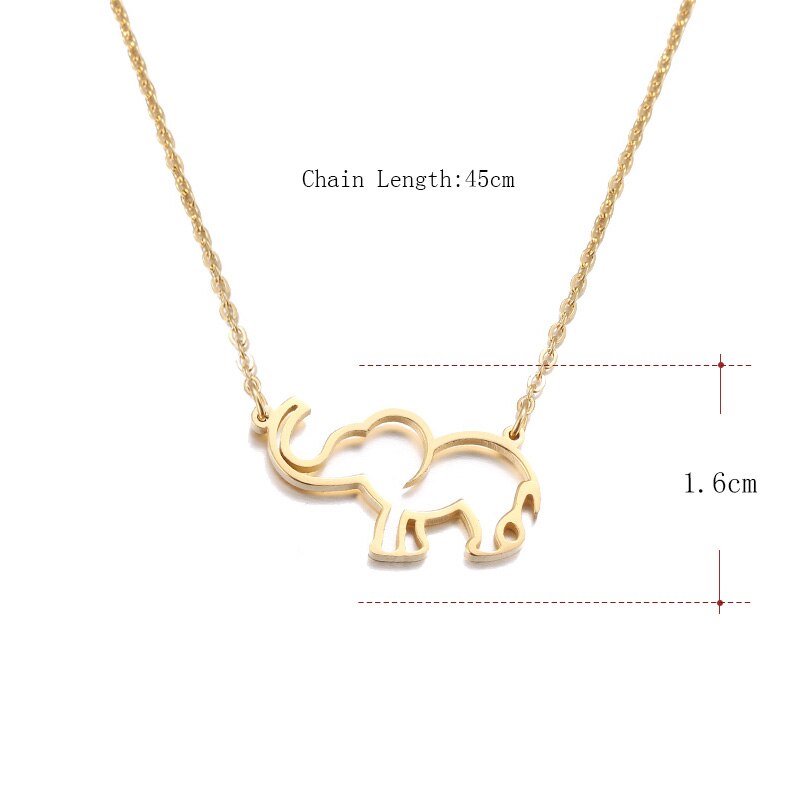 Elephant inox collier