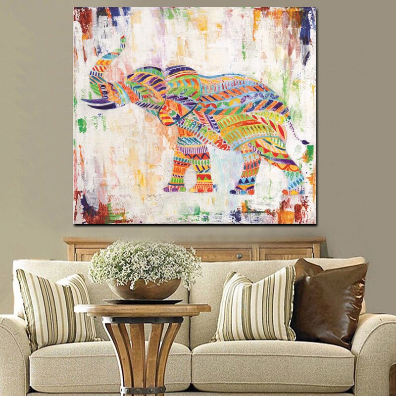 Peinture moderne elephant