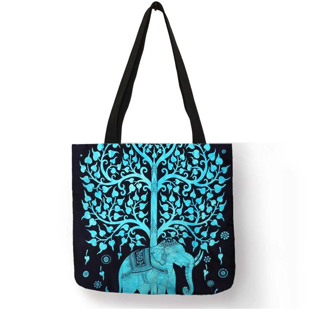 1 elephant mandala arbre turquois