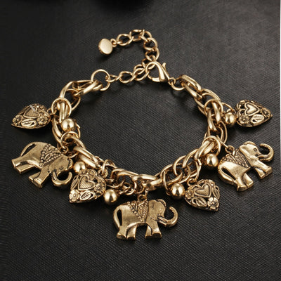 Bracelet charms elephants