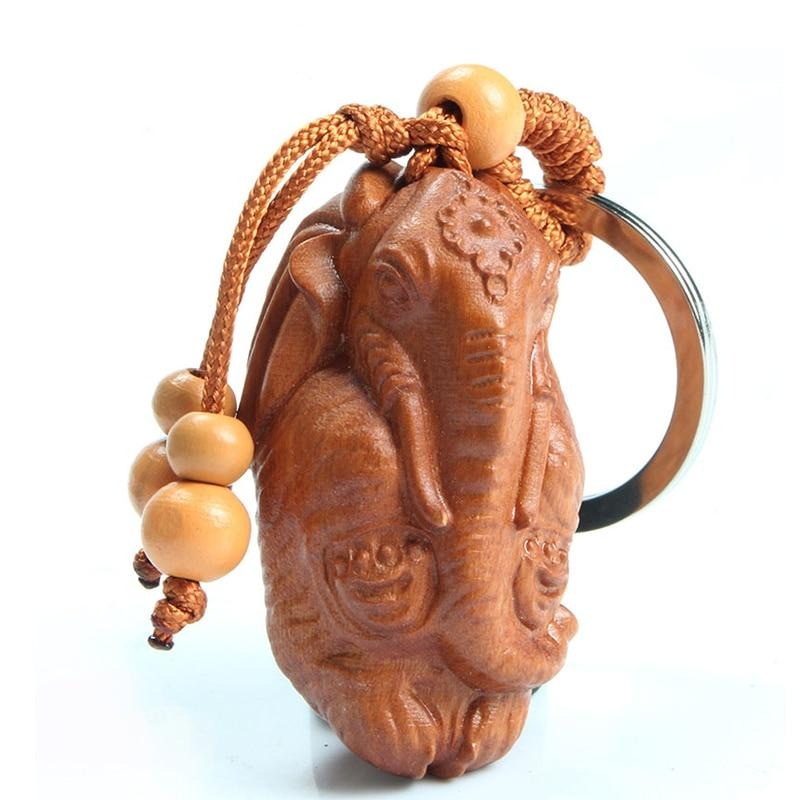 Porte-cle amulette elephant