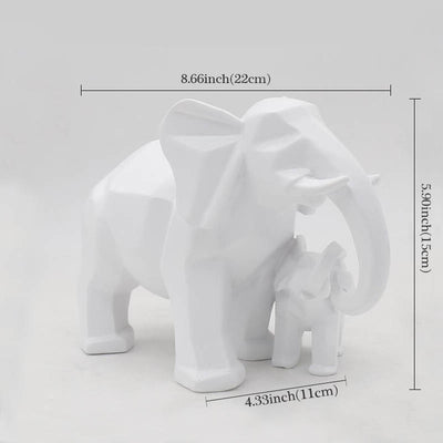 Dimensions des statues elephants