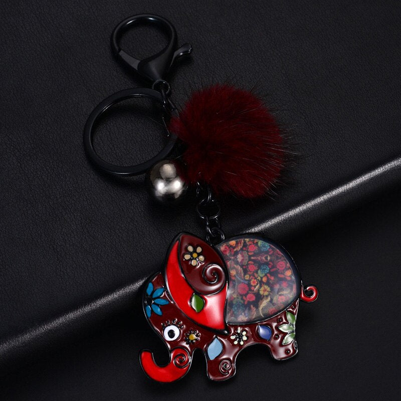 Porte-clef elephant a la mode