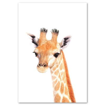 Affiche bebe girafe