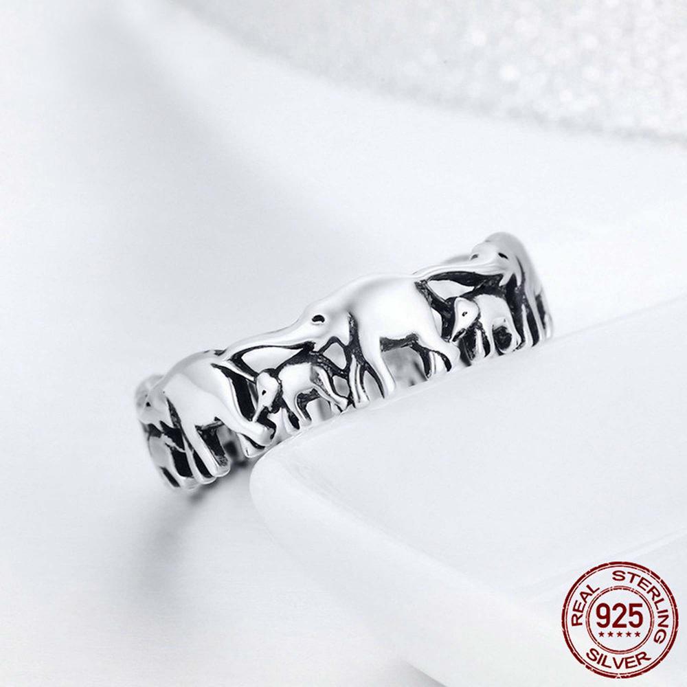 Bague elephant argent