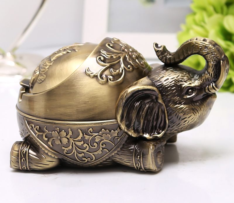 Cendrier couleur bronze