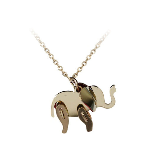 Collier elephant en titane