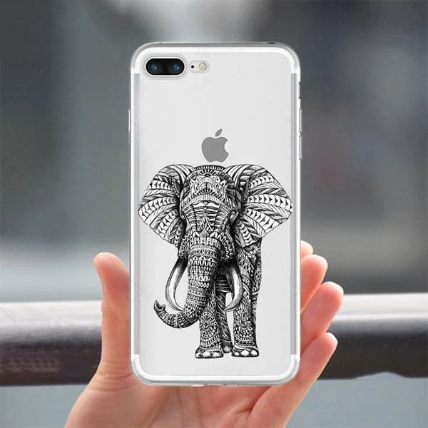 Coque iPhone elephant mandala