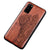 Protégez votre téléphone Samsung avec cette coque de protection en bois, aux symboles éléphants mandala