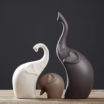 Elephant decoratif en ceramique