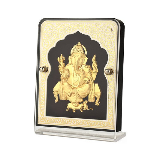 Encadre 3D Ganesh or pour bureau