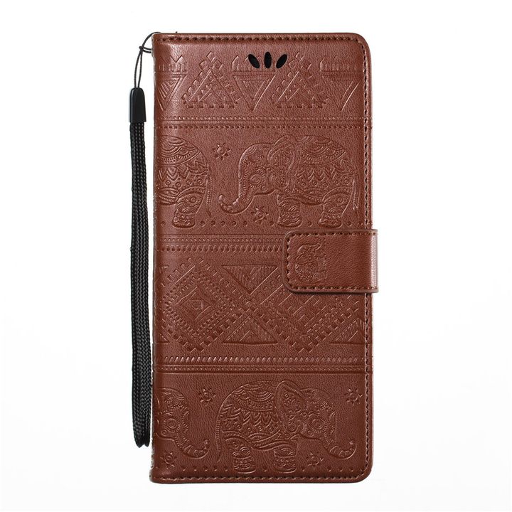 Etui de protection Samsung elephant mandala marron