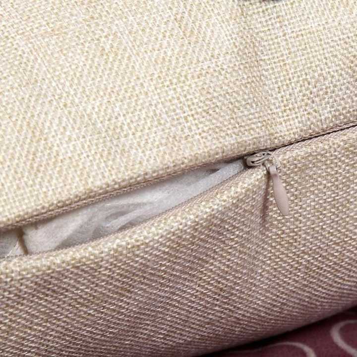 Detail de la fermeture eclair - housse de coussin elephant vintage