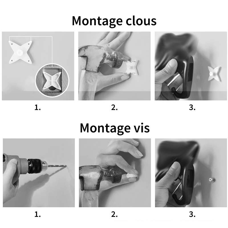 Montage de votre patère éléphant blanc brillant