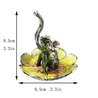 Dimensions du porte bague éléphant base jaune