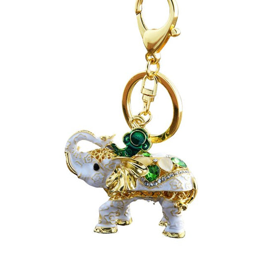 Porte-cle elephant bling-bling