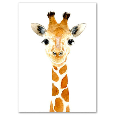 Poster girafe bebe
